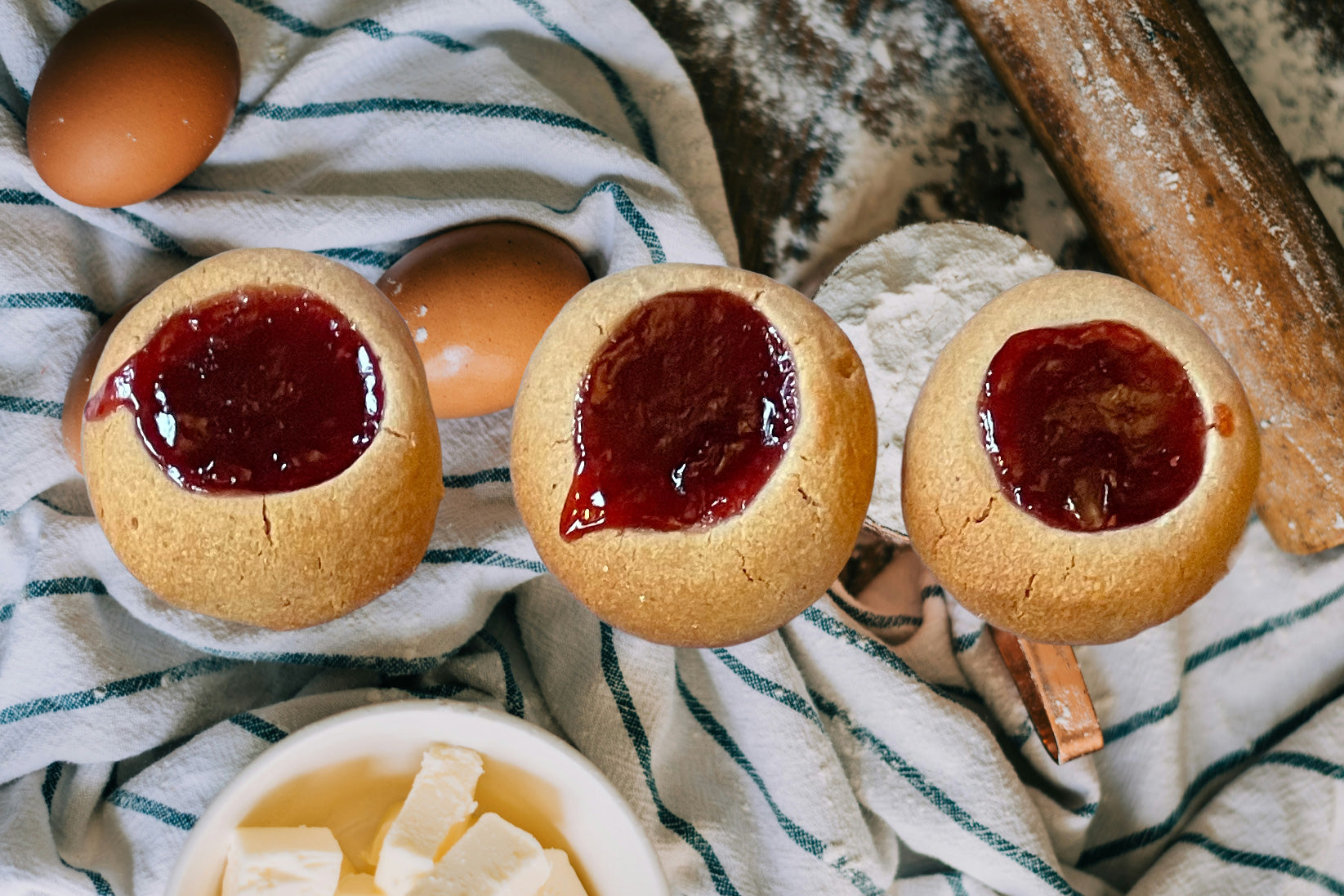 Chestnut Thumbprint Cookies